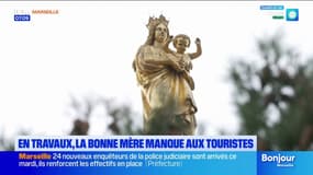 Marseille: en travaux, la basilique Notre-Dame-de-la-Garde manque aux touristes