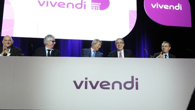 Des administrateurs du groupe Vivendi lors d'une assemblée générale. (image d'illustration)