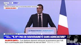 "Ces élections européennes constituent un référendum contre la submersion migratoire" assure Jordan Bardella