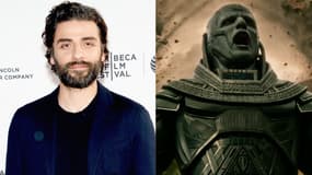 Oscar Isaac et son personnage dans "X-Men: Apocalypse"