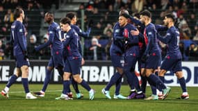 Kylian Mbappé buteur lors d'Orléans-PSG, le 20 janvier 2024.