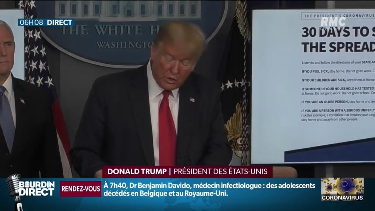 Pandémie Du Covid-19: Donald Trump A Pris La Parole Pour Avertir Les ...