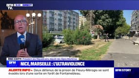 Ultraviolence: "Il faut y mettre un terme par de la fermeté, de l'autorité et des peines de prison ferme extrêmement dissuasives", pour le président des Républicains, Éric Ciotti