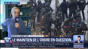 Lanceurs de balles de défense: "Les policiers ne sont pas formés pour ça (...) ils tirent n'importe comment" estime Maître Etienne Noël, avocat de gilets jaunes 