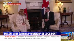 Sommet de Londres: "Il est particulièrement important que nous évitions de courir le risque que l'Occident ne se divise", affirme Giorgia Meloni