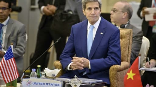 Le Secrétaire d'Etat américain John Kerry le 6 août 2015 à Kuala Lumpur
