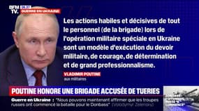 Poutine honore une brigade accusée par l'Ukraine des exactions de Boutcha
