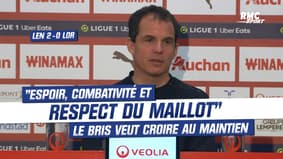 Lens 2-0 Lorient : "Il  nous reste de l'espoir, de la combativité et du respect pour notre maillot", veut croire Le Bris