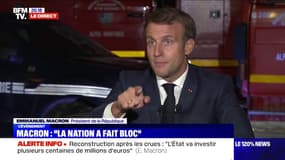 Emmanuel Macron: "Des maisons ne pourront pas être reconstruites à l'identique"
