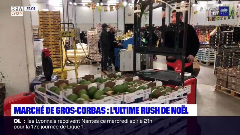 Marché de gros de Lyon-Corbas: l'ultime rush avant Noël