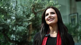 Nadeen Ayoub, qui participera en novembre au concours Miss Univers en tant que première Miss Palestine de l'histoire, à Dubaï le 6 septembre 2025. 