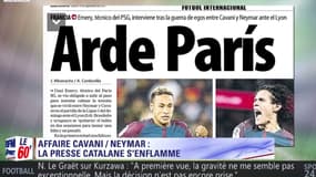 Neymar et Edinson Cavani enflamment la presse catalane