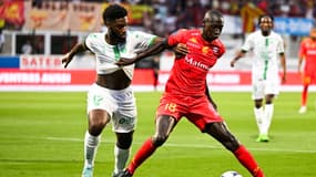 Jean-Philippe Krasso (à gauche) au duel avec Christophe Diedhiou lors de QRM-ASSE