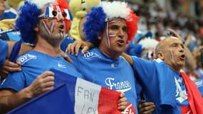 Des supporters de l'équipe de France de handball