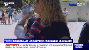 "Beaucoup d'eau, de crème solaire et de joie": les supporters bravent la chaleur pour assister aux épreuves des JO 2024