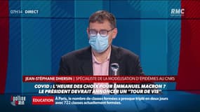 Jean-Stéphane Dhersin, spécialiste de la modélisation d'épidémies au CNRS, estime qu'un possible nouveau tour de vis est "un pari du chef de l'Etat"