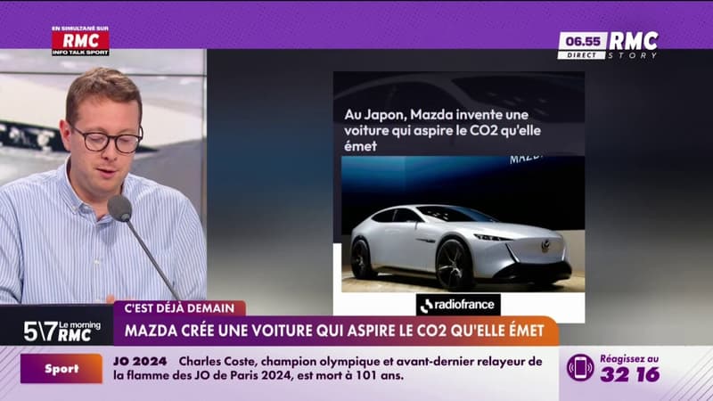 C'est déjà demain - Mazda crée une voiture qui aspire le CO2 qu'elle émet
