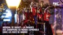 Mondial de basket - La parade des champions du monde espagnols dans les rues de Madrid