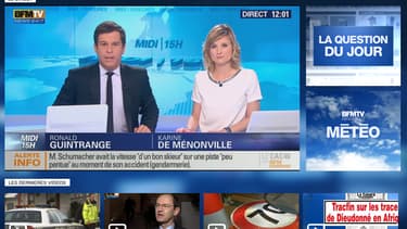 La page du direct de l'antenne de l'appli iPad de BFMTV.