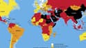 Le classement mondial 2016 de la liberté de la presse, selon Reporters Sans Frontières. 