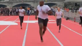 Teddy Riner champion du 100 mètres. Si si, c'est possible ! Et c'est à Paris pour les Journées olympiques