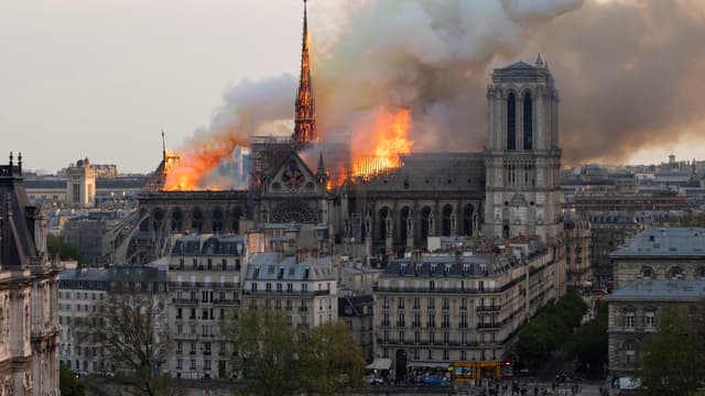 Incendie de Notre-Dame de Paris.