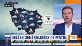 Gelées généralisées ce matin