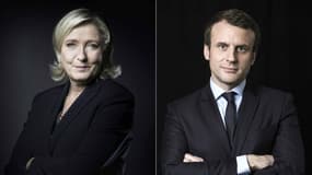 Marine Le Pen et Emmanuel Macron.