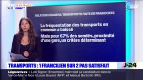 Île-de-France: un Francilien sur deux juge insatisfaisant l'offre de transports en commun