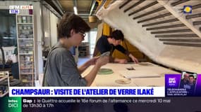 Saint-Laurent-du-Cros visite de l'atelier de verre Ilaké