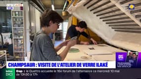 Saint-Laurent-du-Cros visite de l'atelier de verre Ilaké