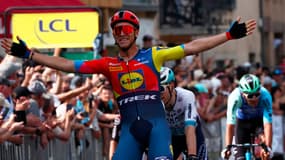 Jonathan Milan vainqueur de la deuxième étape du Critérium du Dauphiné - le 09/06/2025