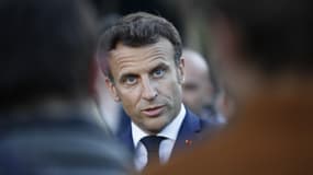 Emmanuel Macron à Cherbourg le 31 mai 2022