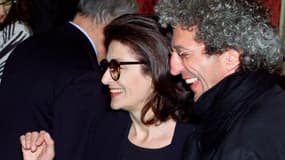Anouk Aimée et Élie Chouraqui en 2001 à Paris