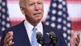 Joe Biden lors d'un discours e campagne à Pittsburgh, en Pennsylvanie, le 31 août 2020