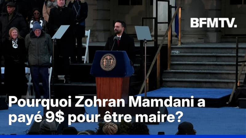 Pourquoi Zohran Mamdani a payé 9 dollars pour être officiellement maire de New York?