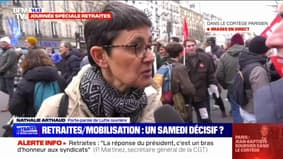 Nathalie Arthaud (LO) sur les retraites : "Il va falloir montrer qu'on n'est pas prêt à lâcher prise"