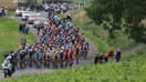 Le peloton sur la sixième étape du Tour de France, 4 juillet 2024