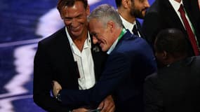 Didier Deschamps avec Hervé Renard en 2017.