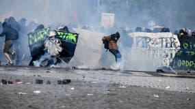 Des Black Blocs le 1er Mai 2018, à Paris. 