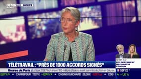 Elisabeth Borne sur le protocole sanitaire en entreprise: "on l'assouplira, notamment sur la restauration collective, à partir du 30 juin"