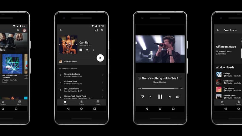 Un aperçu de YouTube Music.