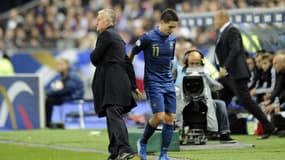 Didier Deschamps avec Samir Nasri