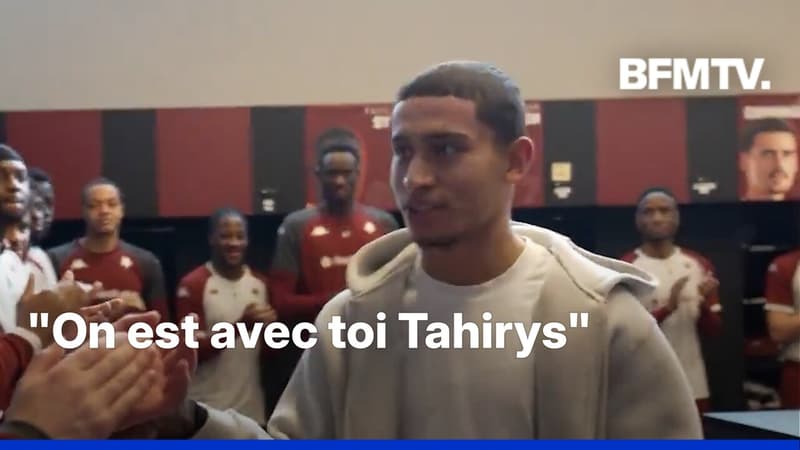 Crans-Montana: Tahirys Dos Santos, rescapé de l'incendie fait une visite surprise à son club de foot