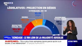 Législatives: selon un sondage, le RN et ses alliés pourraient obtenir entre 190 et 220 sièges à l'Assemblée