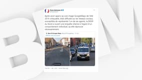 Un policier a été pris en photo sur Google Maps en train de faire deux doigts d'honneur à Roubaix.