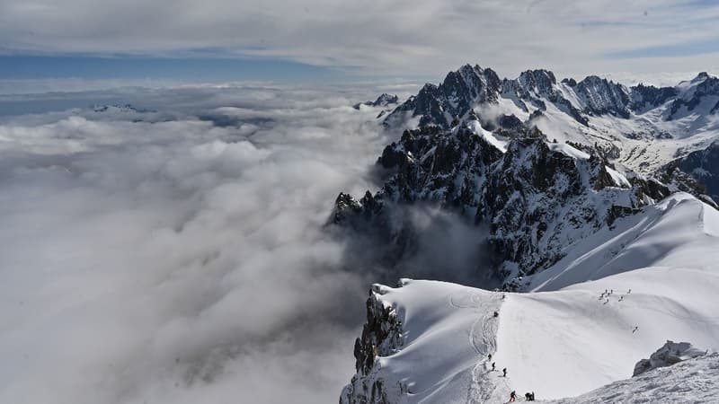 La "vallée blanche" à Chamonix. 