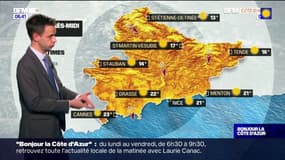 Météo Côte d’Azur: un temps ensoleillé mais venteux, 21°C attendus à Menton
