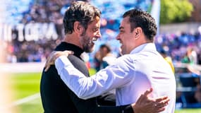 Quique Sanchez Flores et Xavi le 16/04/2023