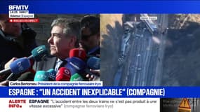 Collision de trains en Espagne: "J'ai parlé avec les machinistes, ils ne savent pas du tout ce qui a pu se produire", explique le président de la compagnie ferroviaire Iryo 